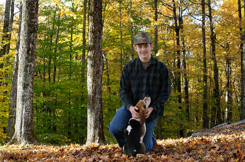 Vermont high school senior portrait
