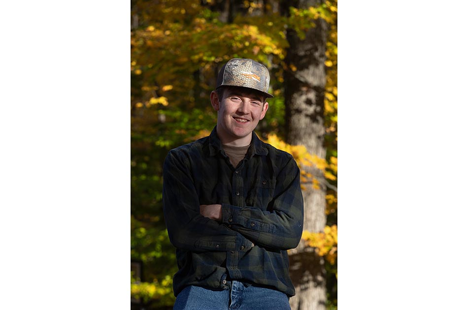 Vermont high school senior portrait